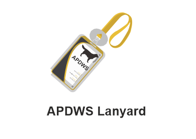 apdws dog walking lanyard image